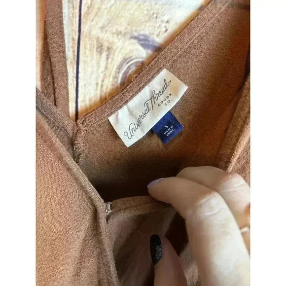 A New Day Target Cropped Wide Legged Jumpsuit One-Piece Burnt Brown Size S - Picture 3 of 7